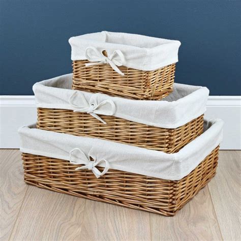 Storage baskets .